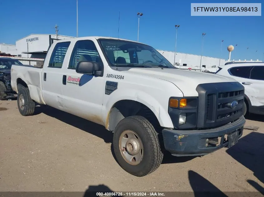 2008 Ford F-350 Fx4/Harley-Davidson/King Ranch/Lariat/Xl/Xlt VIN: 1FTWW31Y08EA98413 Lot: 40856725