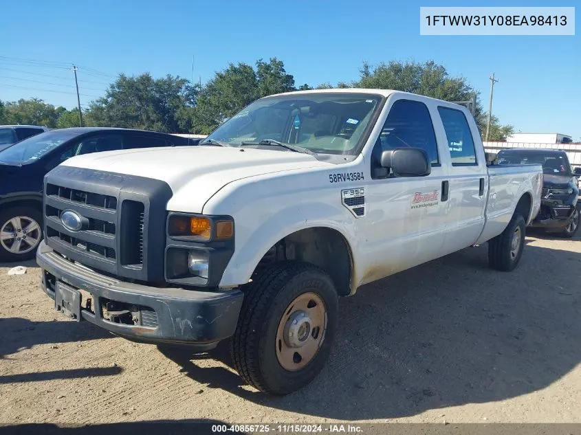 2008 Ford F-350 Fx4/Harley-Davidson/King Ranch/Lariat/Xl/Xlt VIN: 1FTWW31Y08EA98413 Lot: 40856725