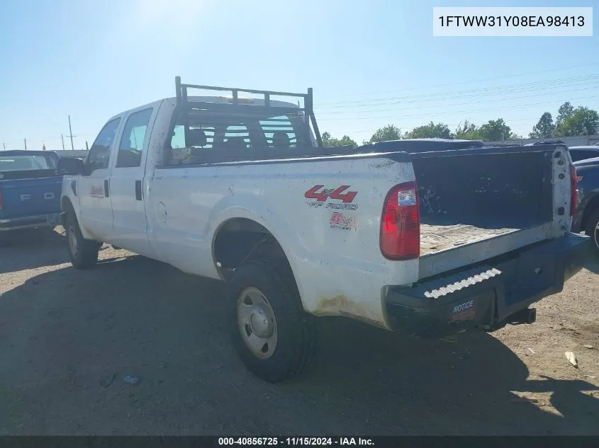 2008 Ford F-350 Fx4/Harley-Davidson/King Ranch/Lariat/Xl/Xlt VIN: 1FTWW31Y08EA98413 Lot: 40856725