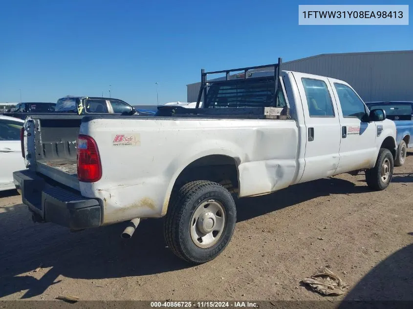 2008 Ford F-350 Fx4/Harley-Davidson/King Ranch/Lariat/Xl/Xlt VIN: 1FTWW31Y08EA98413 Lot: 40856725