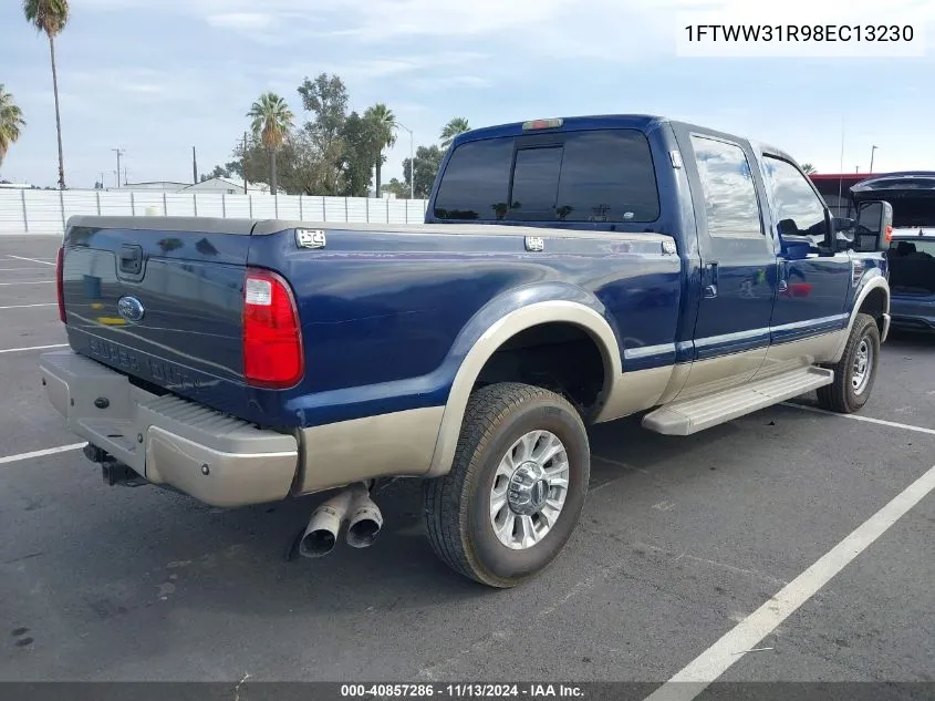 2008 Ford F-350 Fx4/Harley-Davidson/King Ranch/Lariat/Xl/Xlt VIN: 1FTWW31R98EC13230 Lot: 40857286