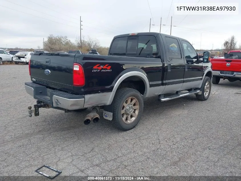 2008 Ford F-350 Fx4/Harley-Davidson/King Ranch/Lariat/Xl/Xlt VIN: 1FTWW31R38EA97930 Lot: 40861373