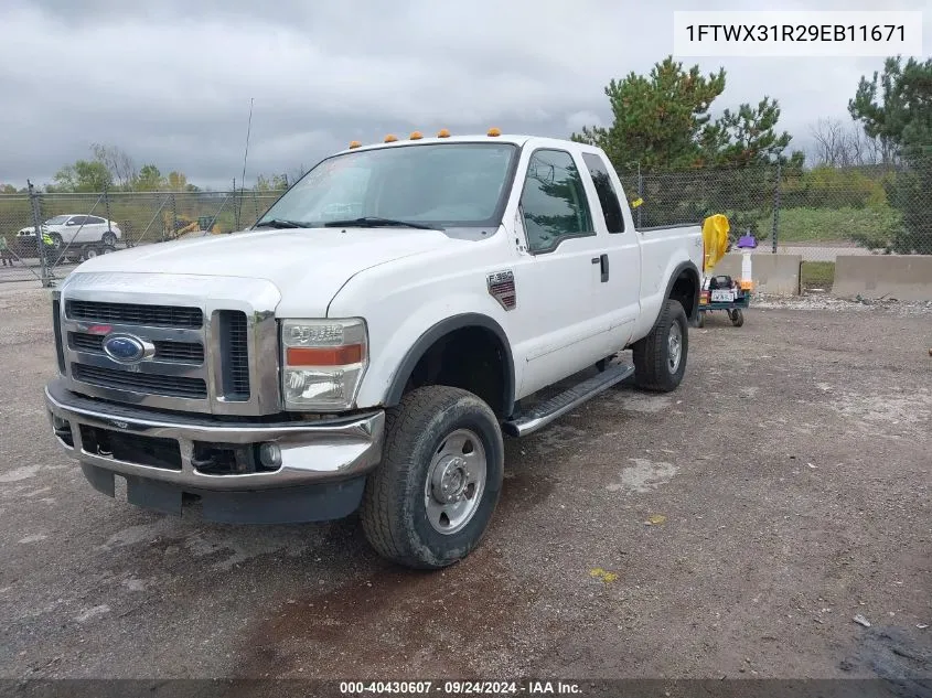 1FTWX31R29EB11671 2009 Ford F350 Super Duty