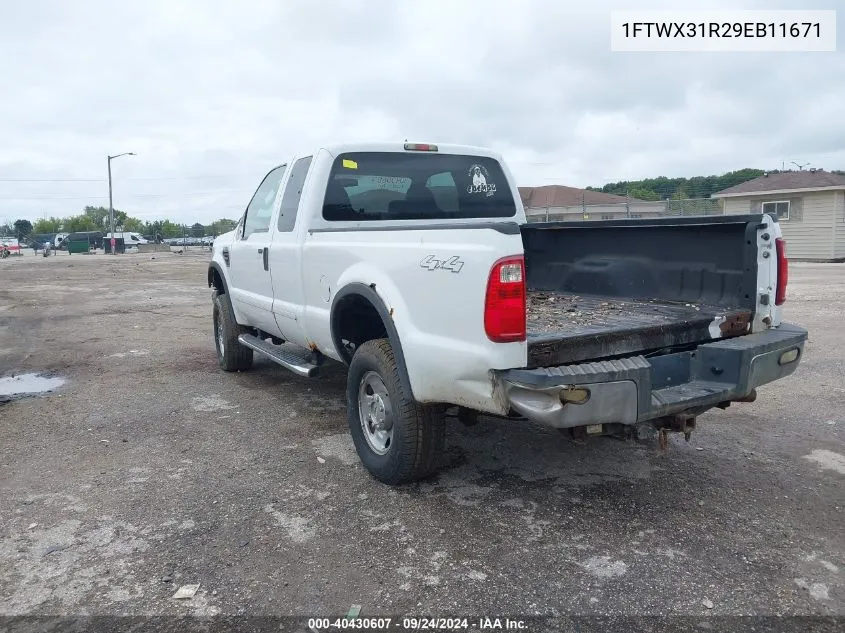 1FTWX31R29EB11671 2009 Ford F350 Super Duty