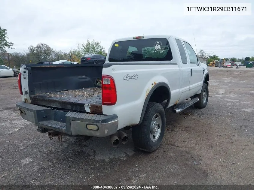 1FTWX31R29EB11671 2009 Ford F350 Super Duty