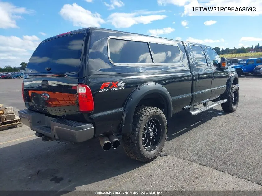 2009 Ford F-350 Fx4/Harley-Davidson/King Ranch/Lariat/Xl/Xlt VIN: 1FTWW31R09EA68693 Lot: 40497866