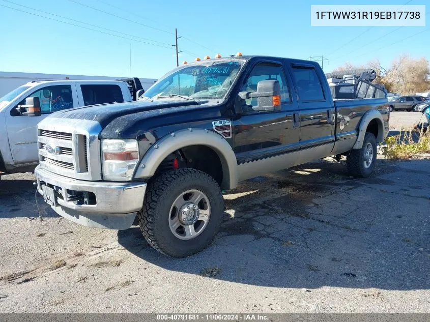 2009 Ford F-350 Fx4/Harley-Davidson/King Ranch/Lariat/Xl/Xlt VIN: 1FTWW31R19EB17738 Lot: 40791681