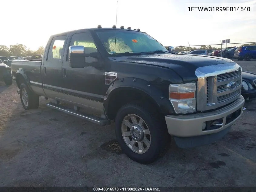 2009 Ford F-350 Fx4/Harley-Davidson/King Ranch/Lariat/Xl/Xlt VIN: 1FTWW31R99EB14540 Lot: 40816573