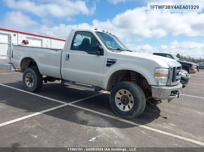 1FTWF3BY4AEA01329 2010 Ford F350 Super Duty