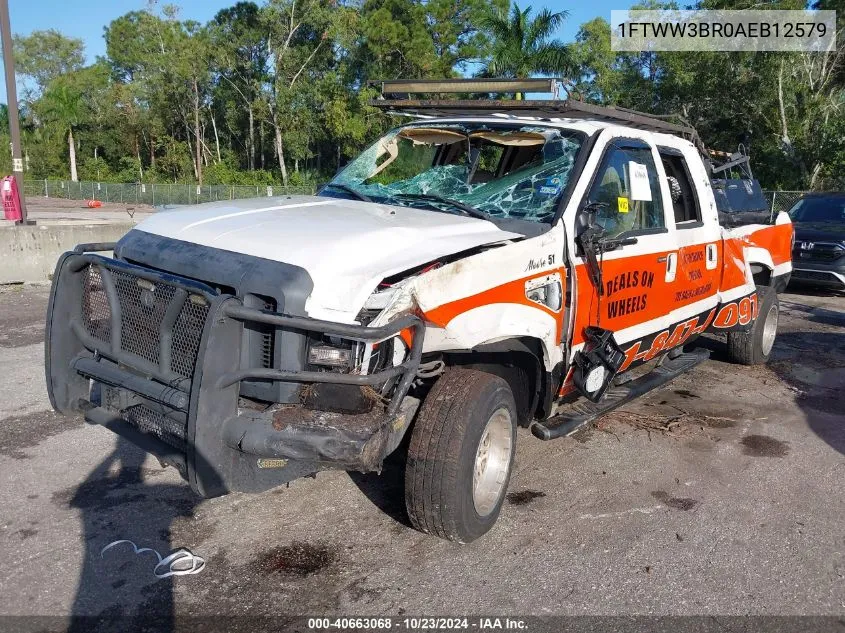 2010 Ford F-350 Lariat VIN: 1FTWW3BR0AEB12579 Lot: 40663068