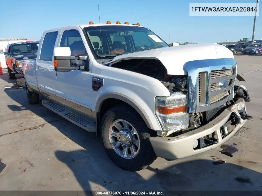 2010 Ford F-350 King Ranch/Lariat/Xl/Xlt VIN: 1FTWW3ARXAEA26844 Lot: 40776070