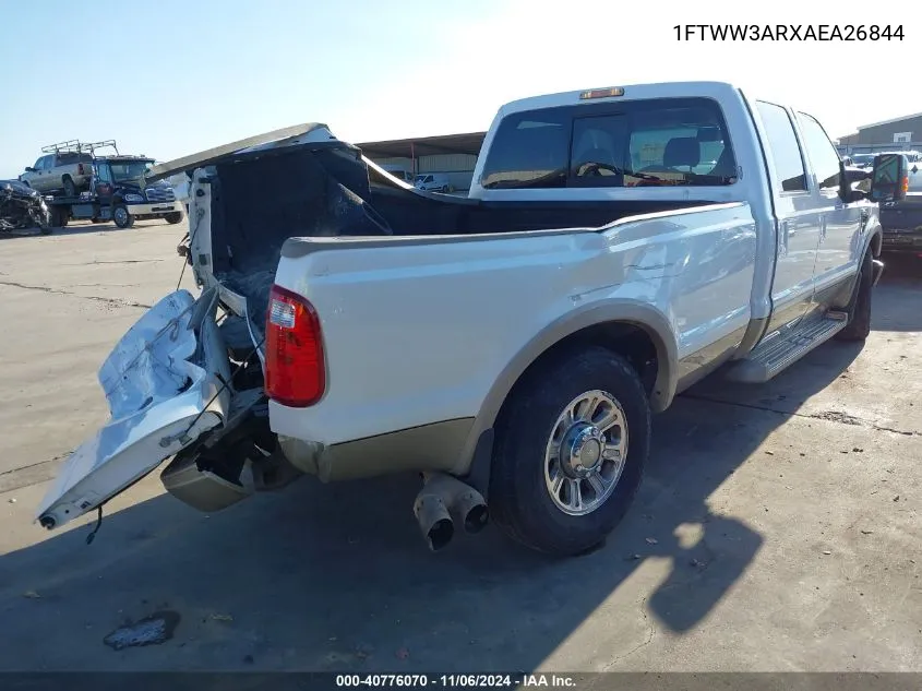 2010 Ford F-350 King Ranch/Lariat/Xl/Xlt VIN: 1FTWW3ARXAEA26844 Lot: 40776070