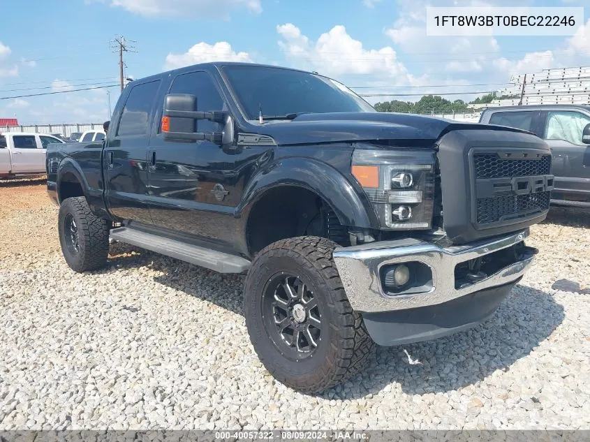 2011 Ford F-350 Lariat VIN: 1FT8W3BT0BEC22246 Lot: 40057322