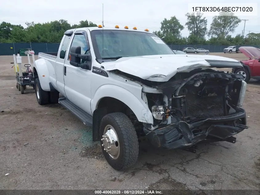 2011 Ford F-350 Xl VIN: 1FT8X3D64BEC71020 Lot: 40062028