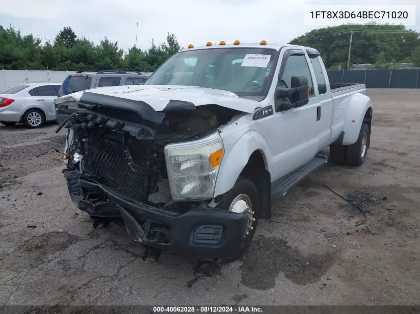 2011 Ford F-350 Xl VIN: 1FT8X3D64BEC71020 Lot: 40062028