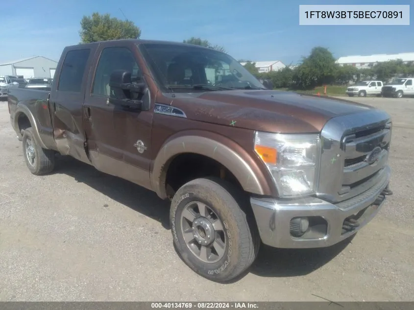 2011 Ford F-350 Lariat VIN: 1FT8W3BT5BEC70891 Lot: 40134769