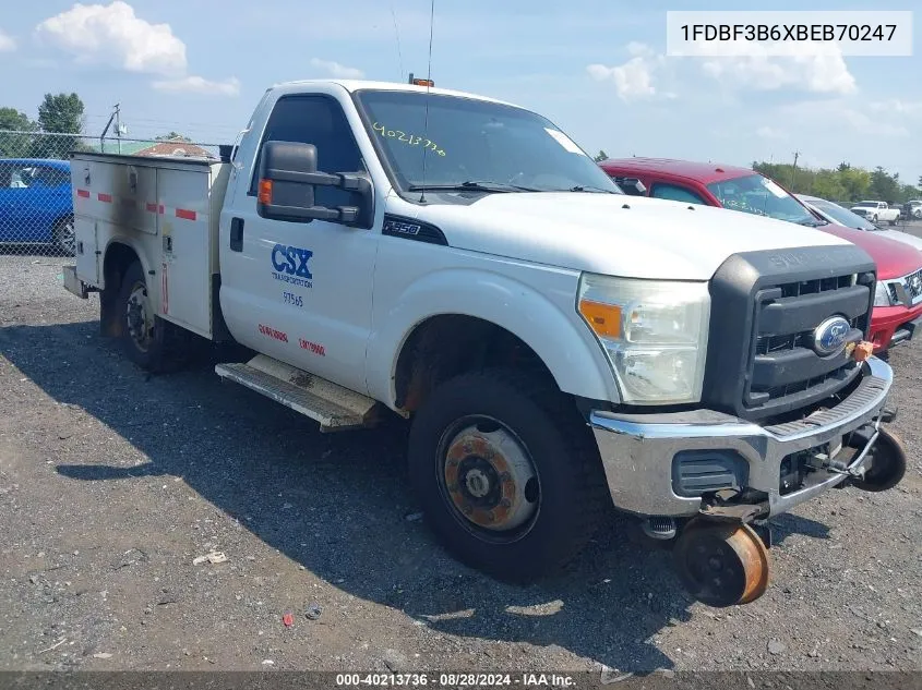 1FDBF3B6XBEB70247 2011 Ford F-350 Xl