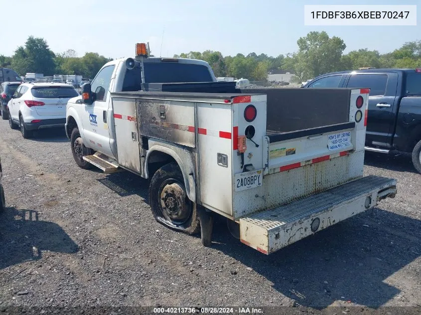 1FDBF3B6XBEB70247 2011 Ford F-350 Xl