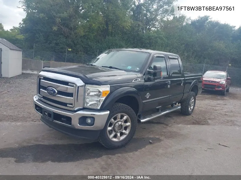 2011 Ford F-350 Lariat VIN: 1FT8W3BT6BEA97561 Lot: 40329812