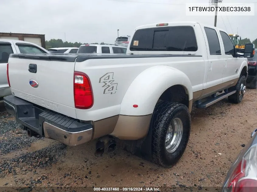 2011 Ford F-350 Super Duty VIN: 1FT8W3DTXBEC33638 Lot: 40337460