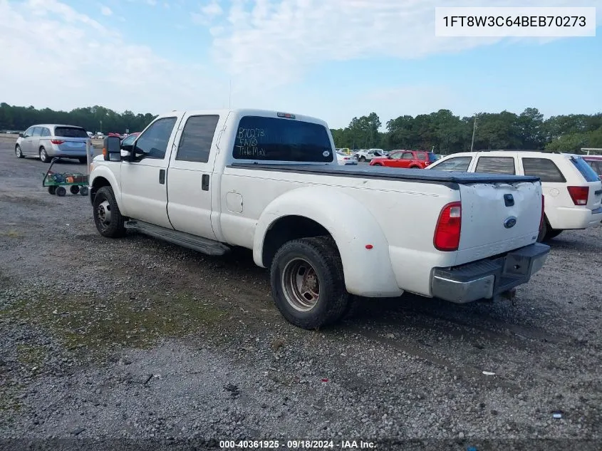 2011 Ford F-350 Xl VIN: 1FT8W3C64BEB70273 Lot: 40361925