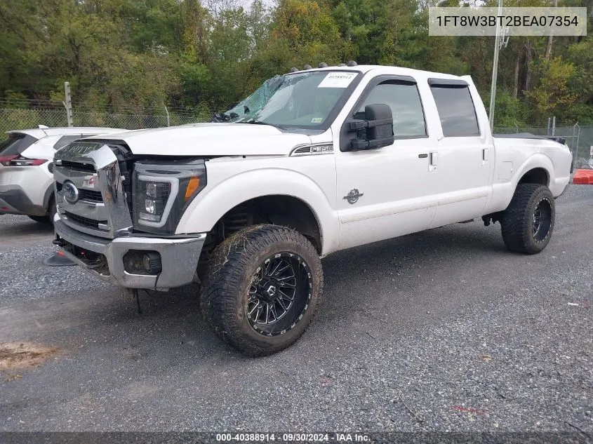 2011 Ford F-350 Super Duty VIN: 1FT8W3BT2BEA07354 Lot: 40388914