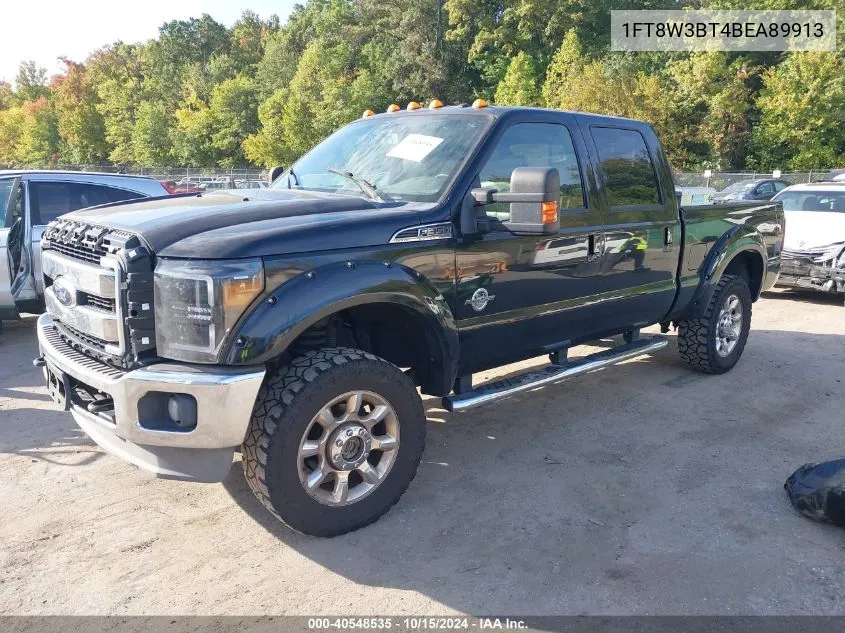 2011 Ford F-350 Lariat VIN: 1FT8W3BT4BEA89913 Lot: 40548535