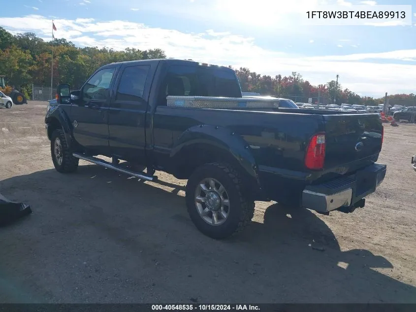 2011 Ford F-350 Lariat VIN: 1FT8W3BT4BEA89913 Lot: 40548535