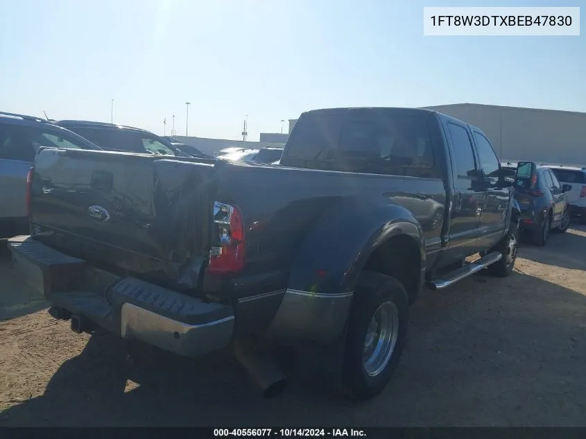 2011 Ford F-350 Lariat VIN: 1FT8W3DTXBEB47830 Lot: 40556077