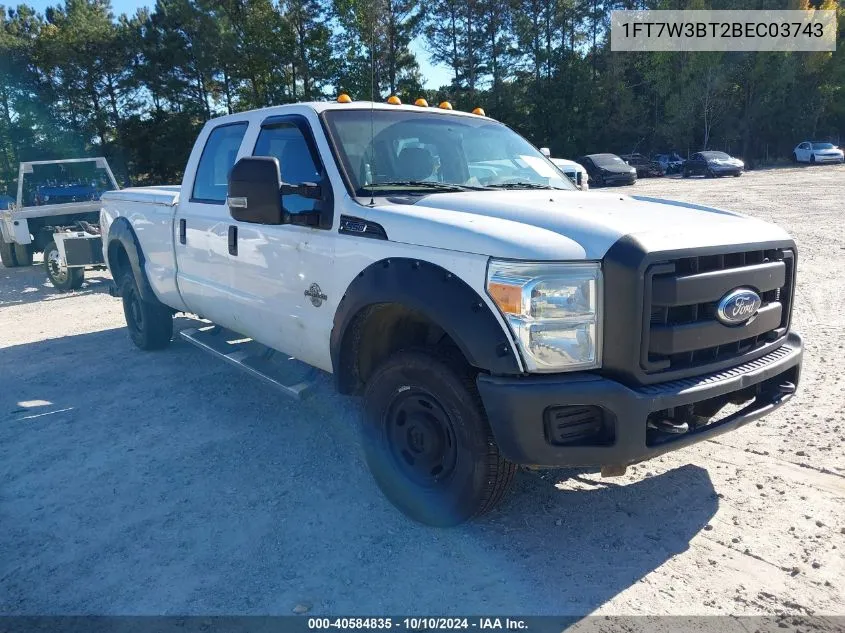 2011 Ford F-350 Xl VIN: 1FT7W3BT2BEC03743 Lot: 40584835