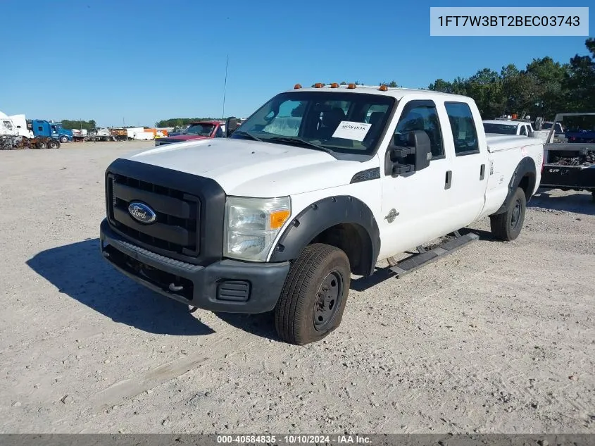 2011 Ford F-350 Xl VIN: 1FT7W3BT2BEC03743 Lot: 40584835