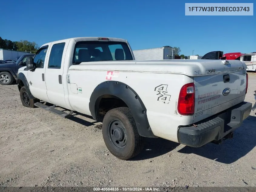 2011 Ford F-350 Xl VIN: 1FT7W3BT2BEC03743 Lot: 40584835