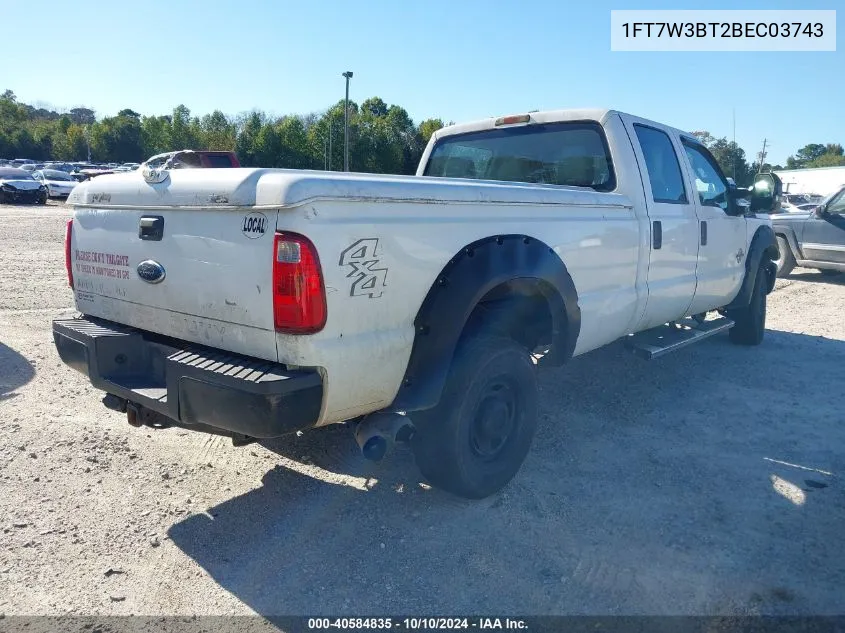 2011 Ford F-350 Xl VIN: 1FT7W3BT2BEC03743 Lot: 40584835