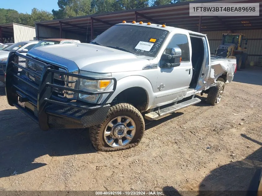 2011 Ford F-350 Lariat VIN: 1FT8W3BT4BEA89698 Lot: 40592156