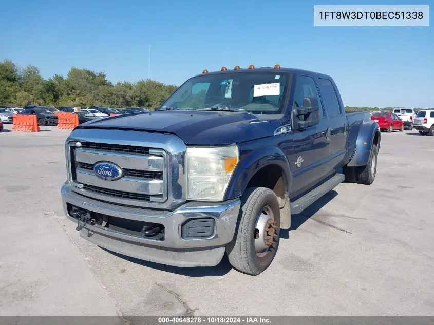 2011 Ford F-350 Xlt VIN: 1FT8W3DT0BEC51338 Lot: 40648278