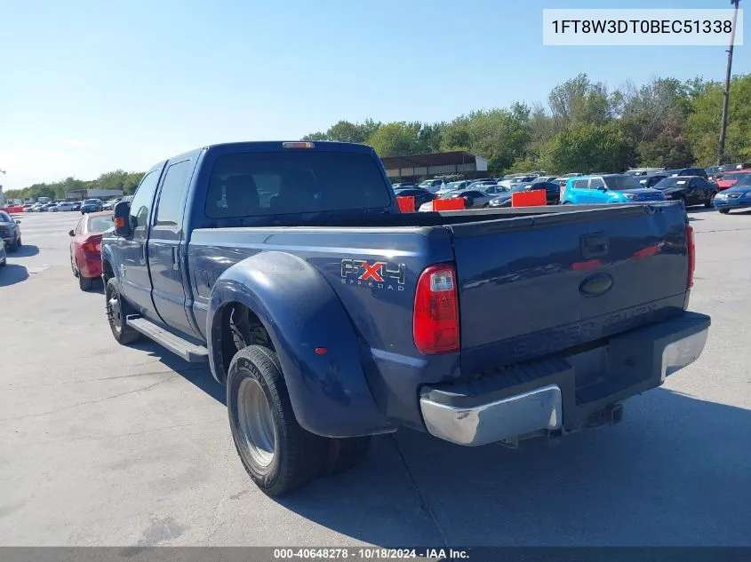 2011 Ford F-350 Xlt VIN: 1FT8W3DT0BEC51338 Lot: 40648278