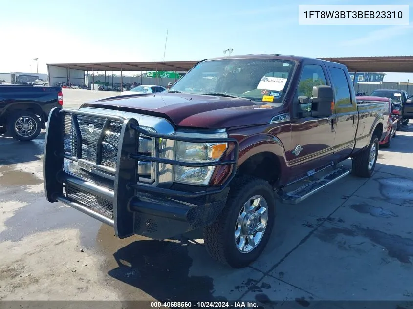 2011 Ford F-350 Lariat VIN: 1FT8W3BT3BEB23310 Lot: 40688560