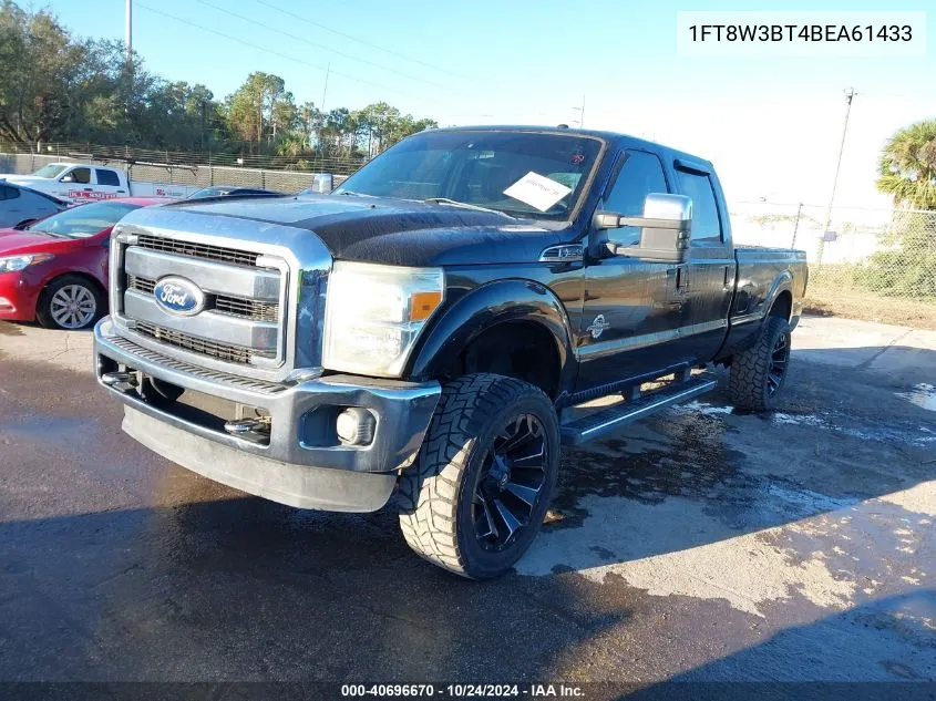 2011 Ford F350 Lariat VIN: 1FT8W3BT4BEA61433 Lot: 40696670