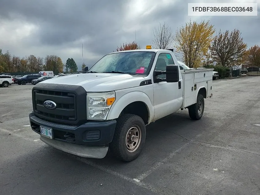 2011 Ford F350 Super Duty VIN: 1FDBF3B68BEC03648 Lot: 40703308