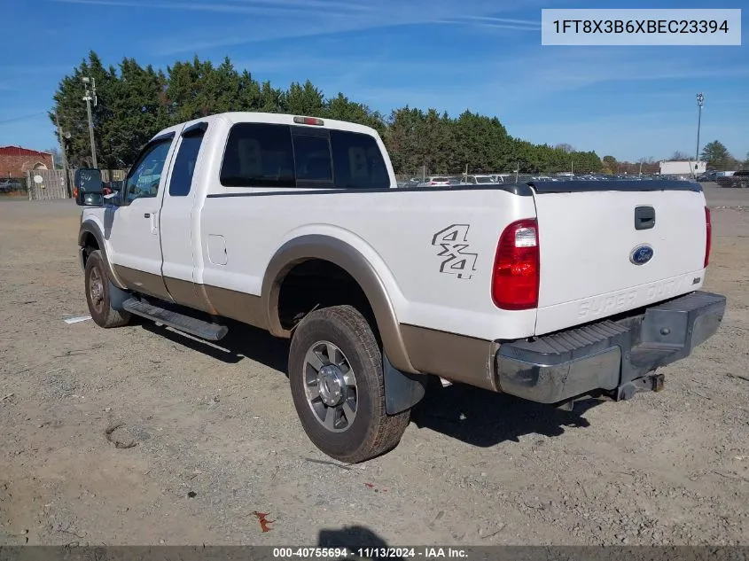 2011 Ford F-350 Lariat VIN: 1FT8X3B6XBEC23394 Lot: 40755694