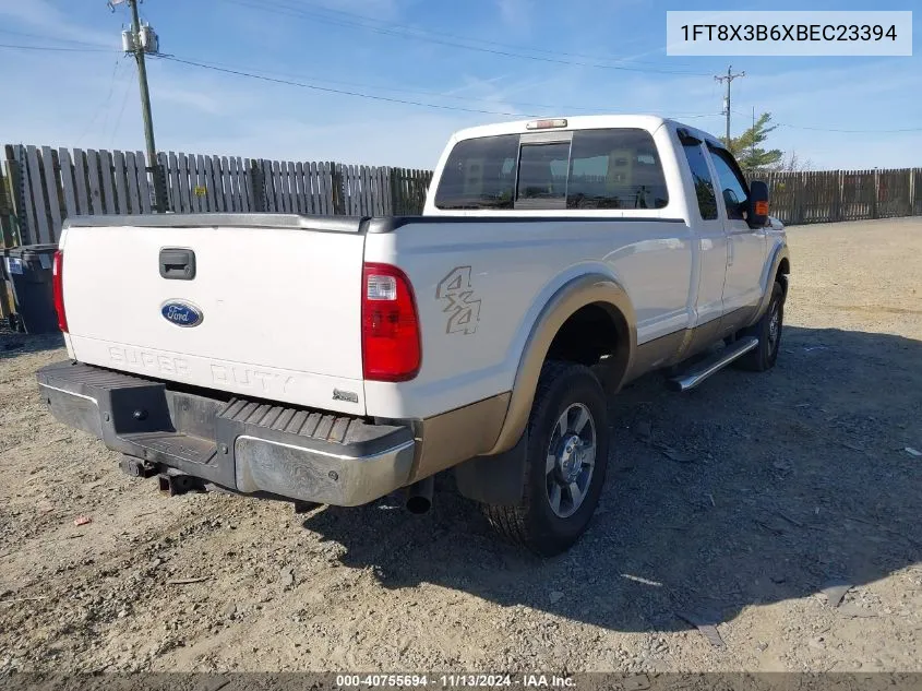 2011 Ford F-350 Lariat VIN: 1FT8X3B6XBEC23394 Lot: 40755694