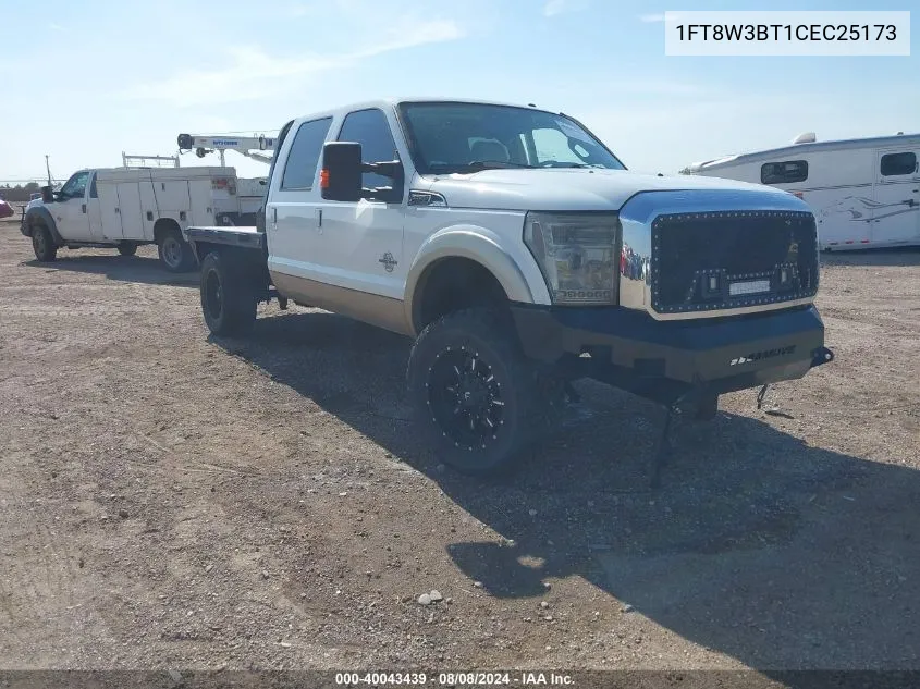 2012 Ford F-350 Lariat VIN: 1FT8W3BT1CEC25173 Lot: 40043439