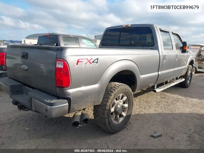 2012 Ford F-350 Lariat VIN: 1FT8W3BT0CEB99679 Lot: 40267503