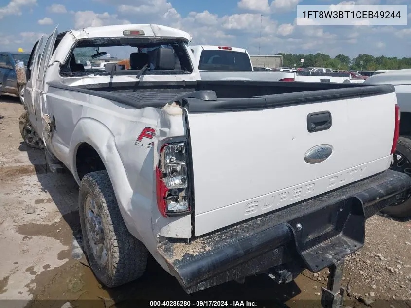 2012 Ford F-350 Lariat VIN: 1FT8W3BT1CEB49244 Lot: 40285280