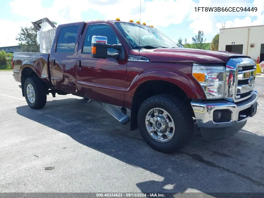 2012 Ford F-350 Lariat VIN: 1FT8W3B66CEC94449 Lot: 40334623