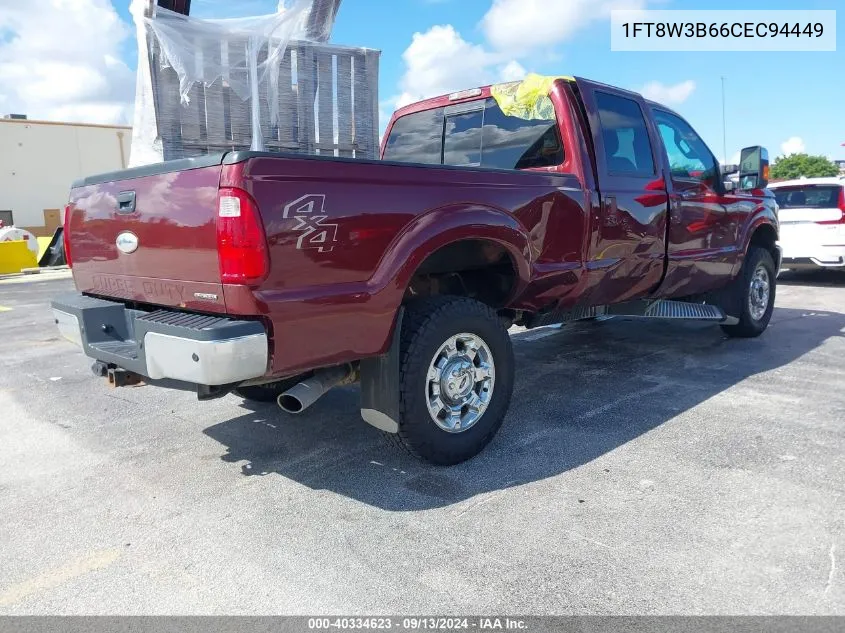 2012 Ford F-350 Lariat VIN: 1FT8W3B66CEC94449 Lot: 40334623