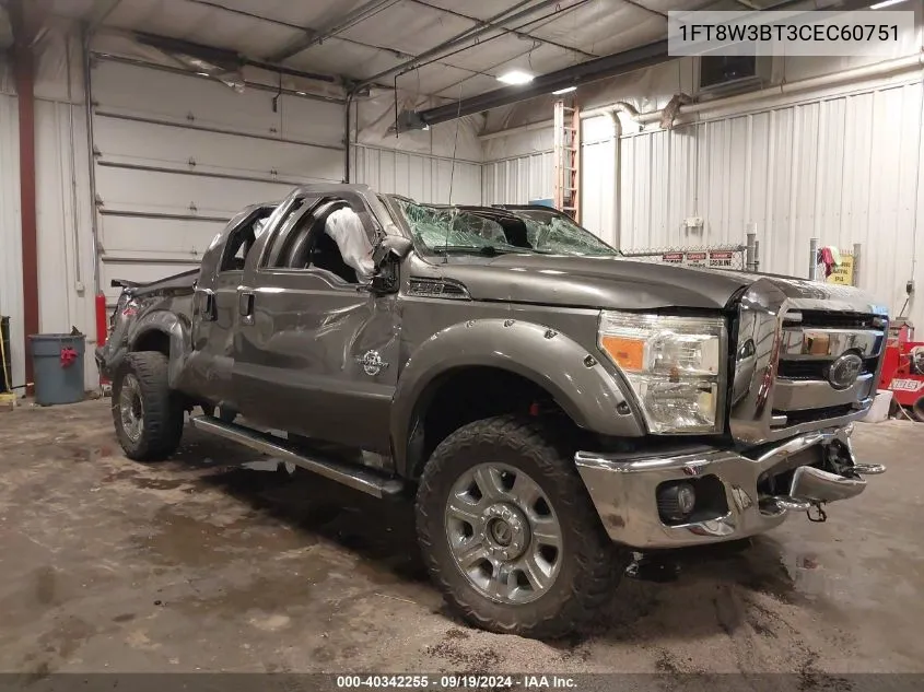 2012 Ford F-350 Lariat VIN: 1FT8W3BT3CEC60751 Lot: 40342255