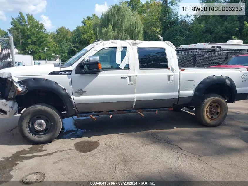 2012 Ford F-350 Lariat VIN: 1FT8W3BT0CED03233 Lot: 40413786