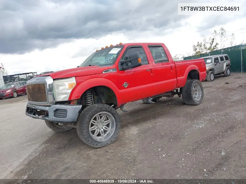 2012 Ford F-350 Lariat VIN: 1FT8W3BTXCEC84691 Lot: 40548939