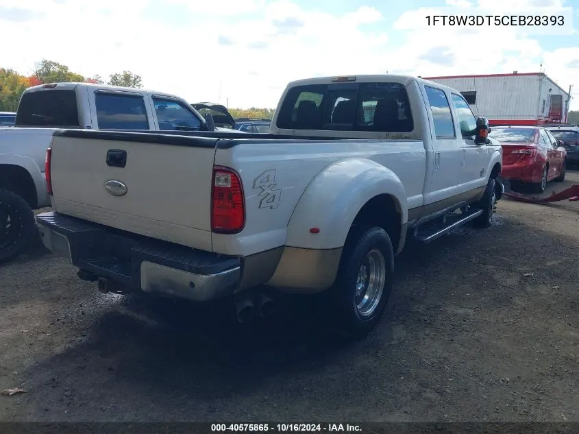 2012 Ford F-350 Lariat VIN: 1FT8W3DT5CEB28393 Lot: 40575865